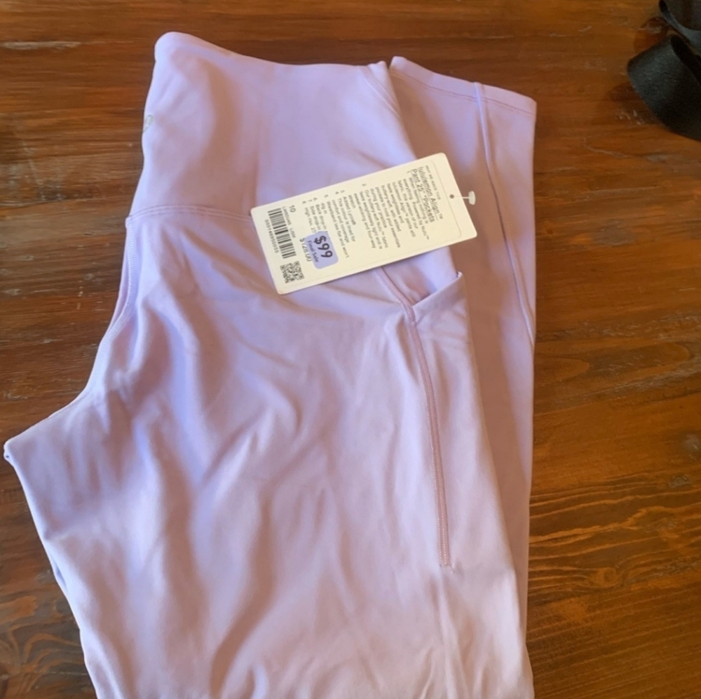 Lululemon Align High Rise Pant with pockets 25" size 10 (NWOT)